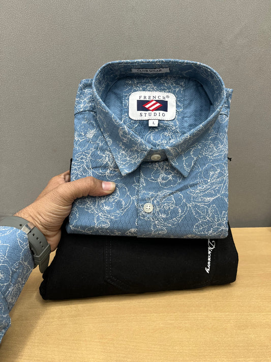 Printed Shirt With Jeans Combo