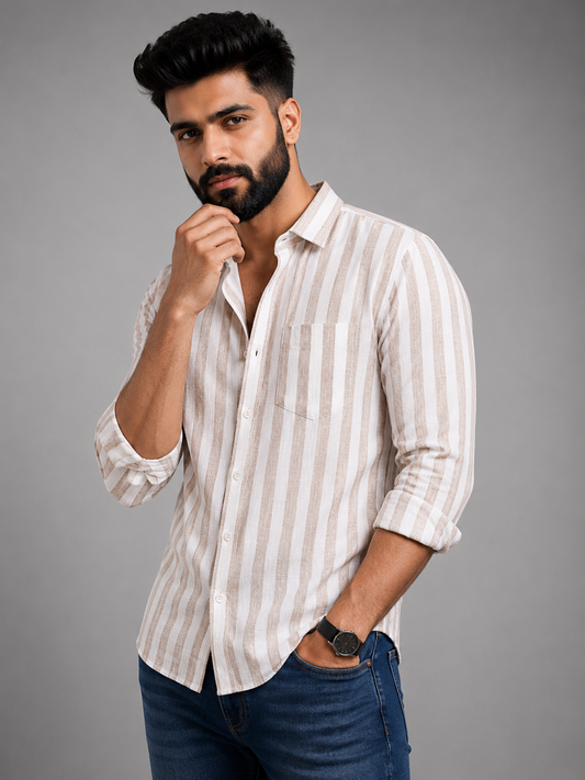 Linen Lining  Shirt Premium Quality