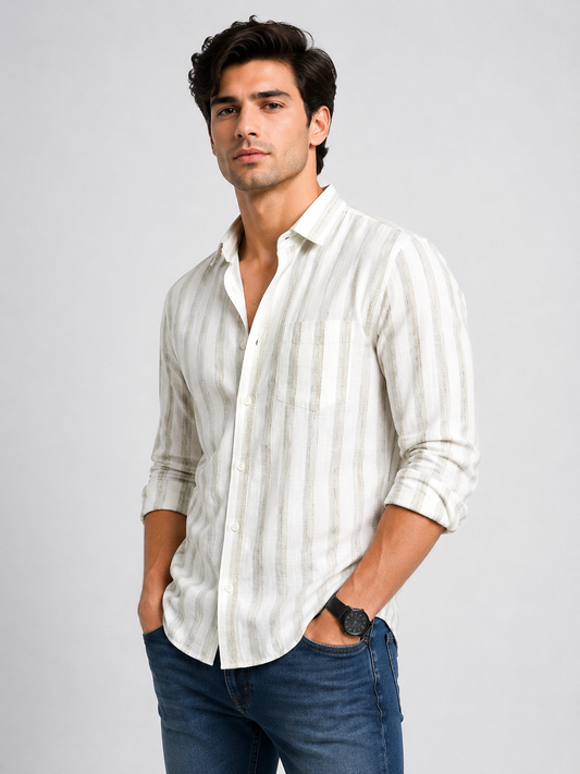 Linen Lining  Shirt Premium Quality