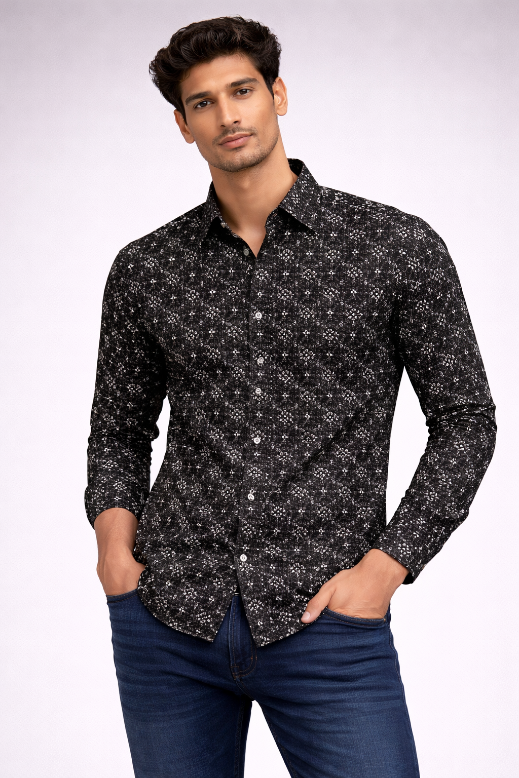 Printed Shirt With Jeans Combo