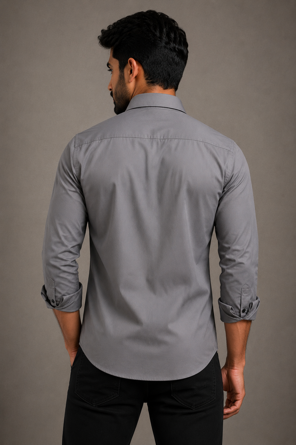 Classic Plain Satin Shirt for Men – Party & Office Wear