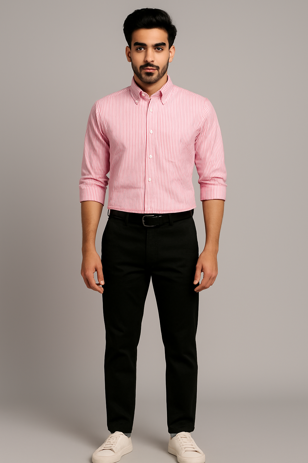 Lining Shirt With Jeans Combo