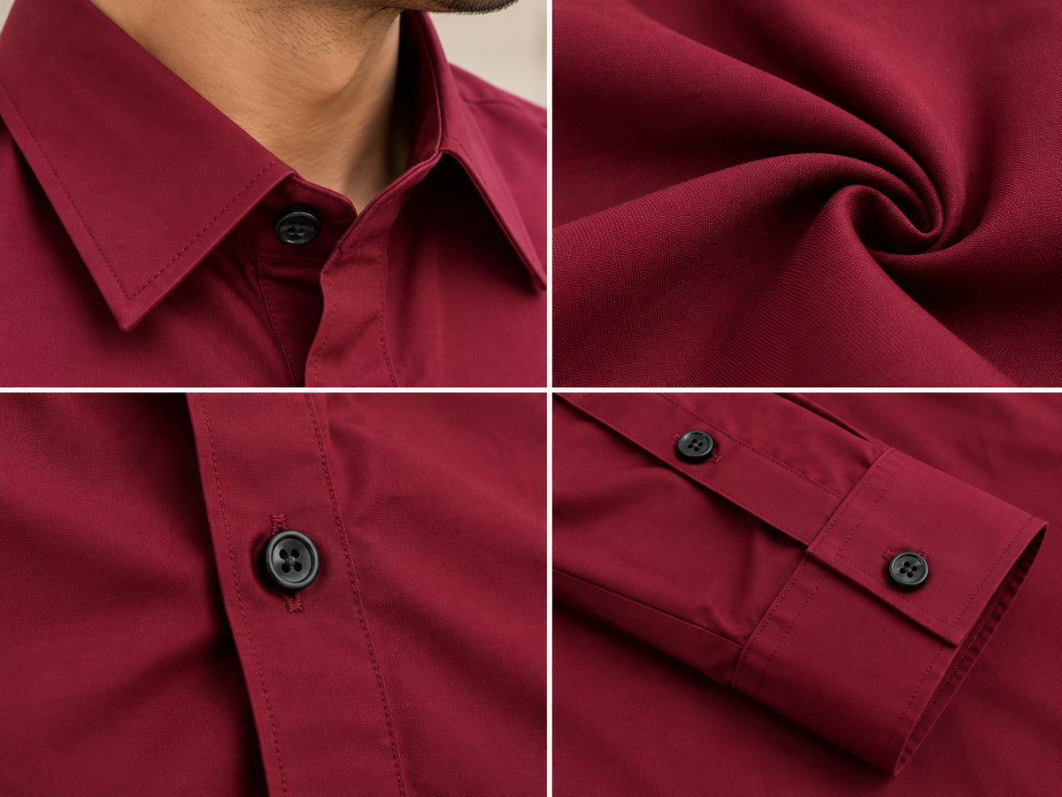 Plain Satin Shirt With Jeans Combo