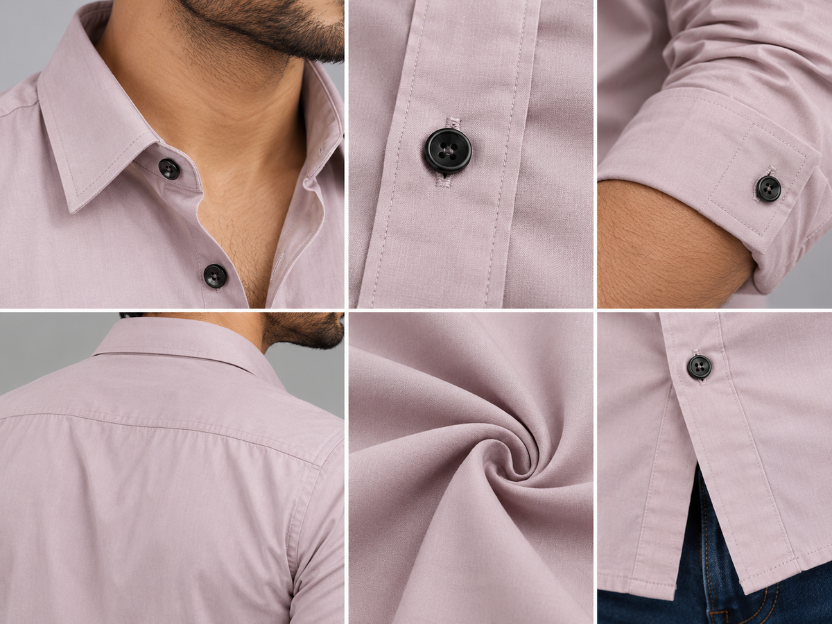 Plain Satin Shirt With Jeans Combo