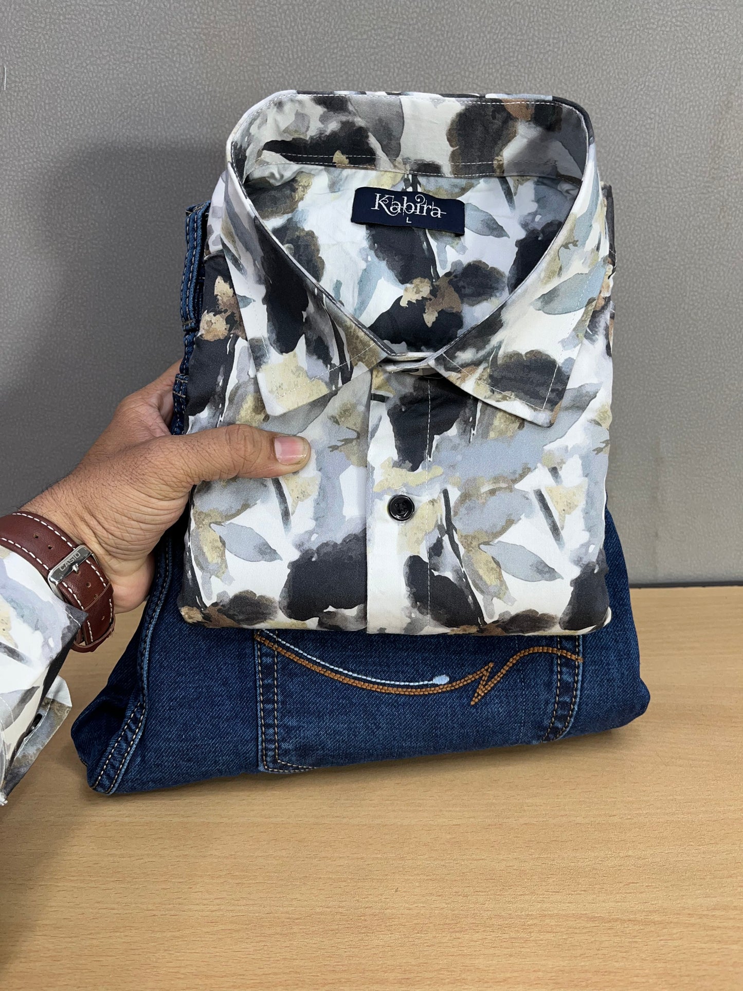 Printed Shirt With Jeans Combo