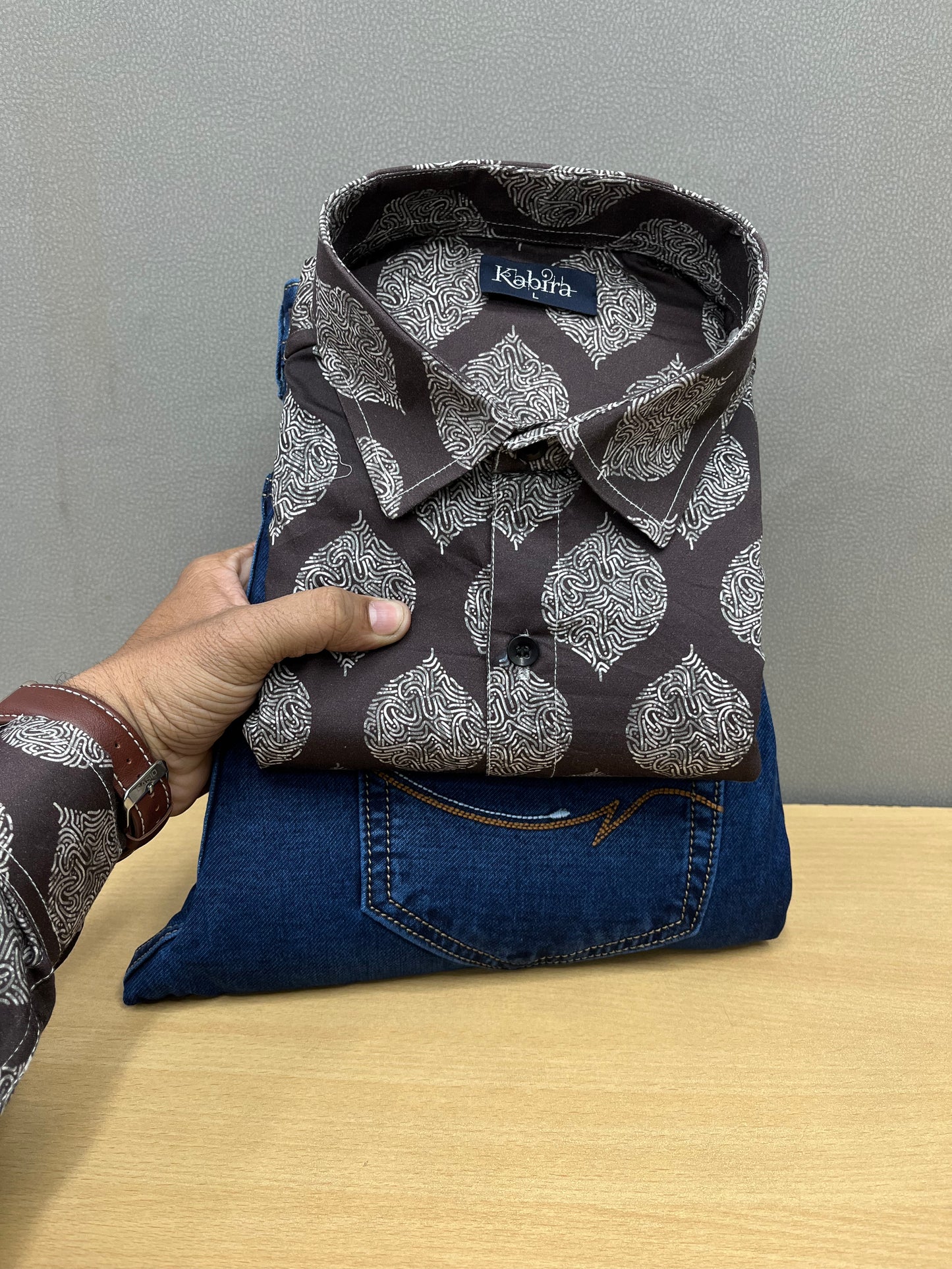 Printed Shirt With Jeans Combo