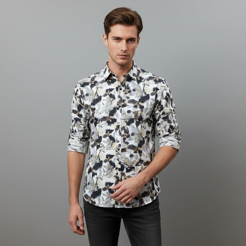 Printed Shirt With Jeans Combo