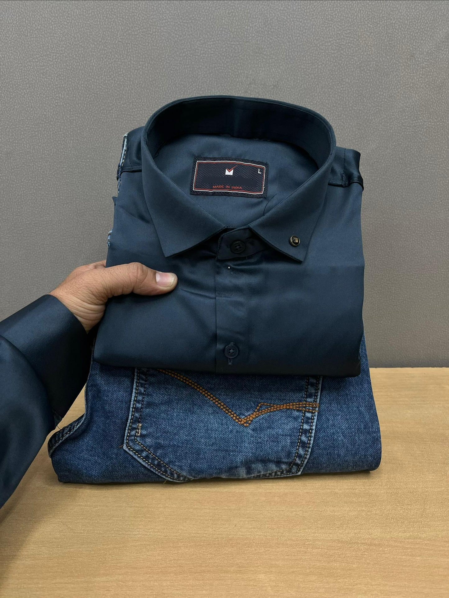 Plain Shirt With Jeans Combo