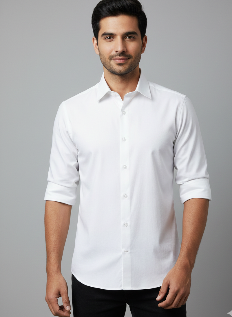 Satin Shirt With Jeans Combo