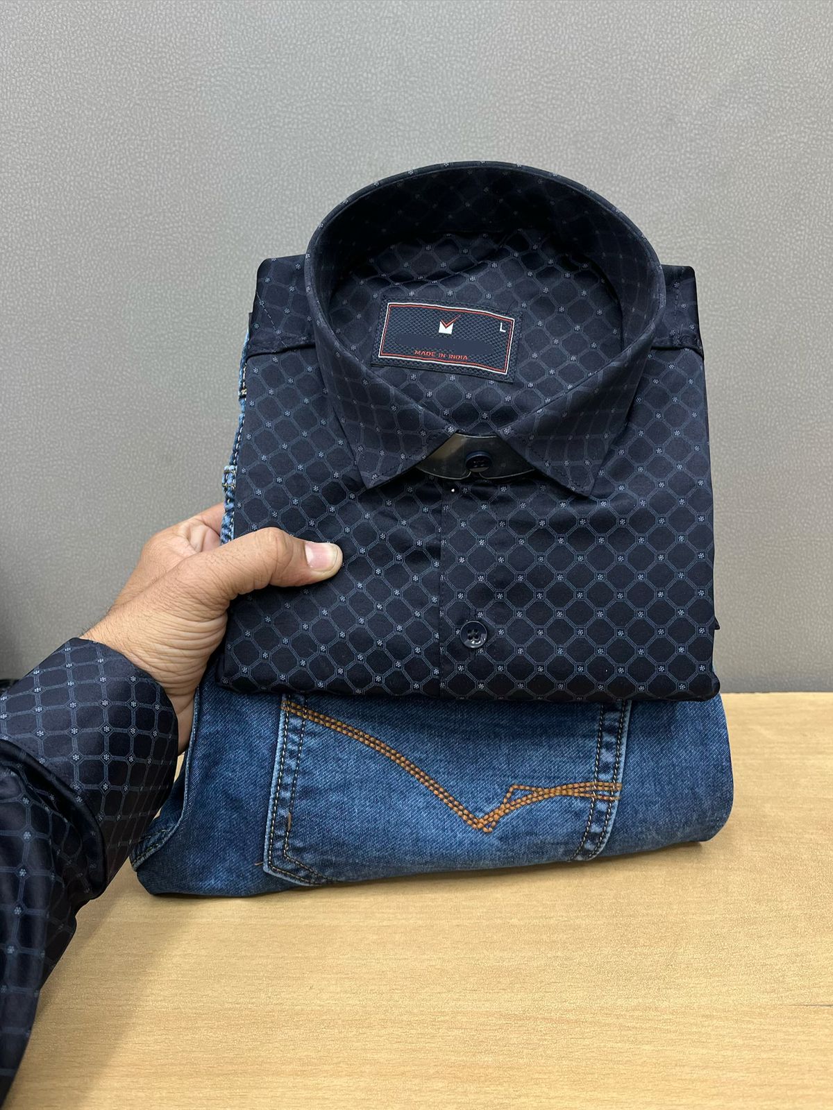Printed Shirt With Jeans Combo