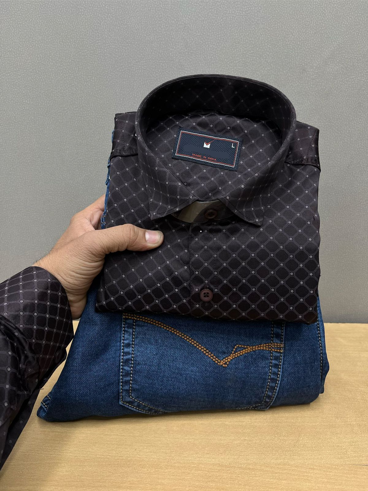 Printed Shirt With Jeans Combo