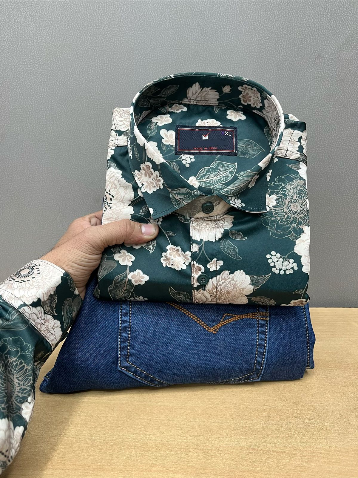 Printed Shirt With Jeans Combo
