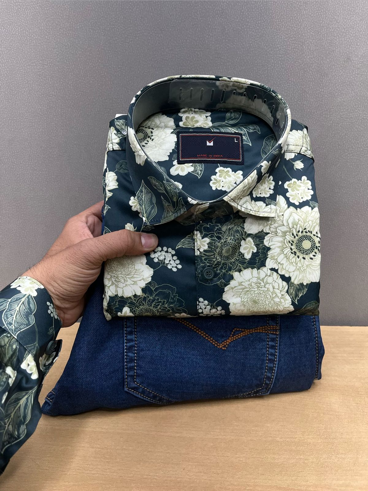 Printed Shirt With Jeans Combo