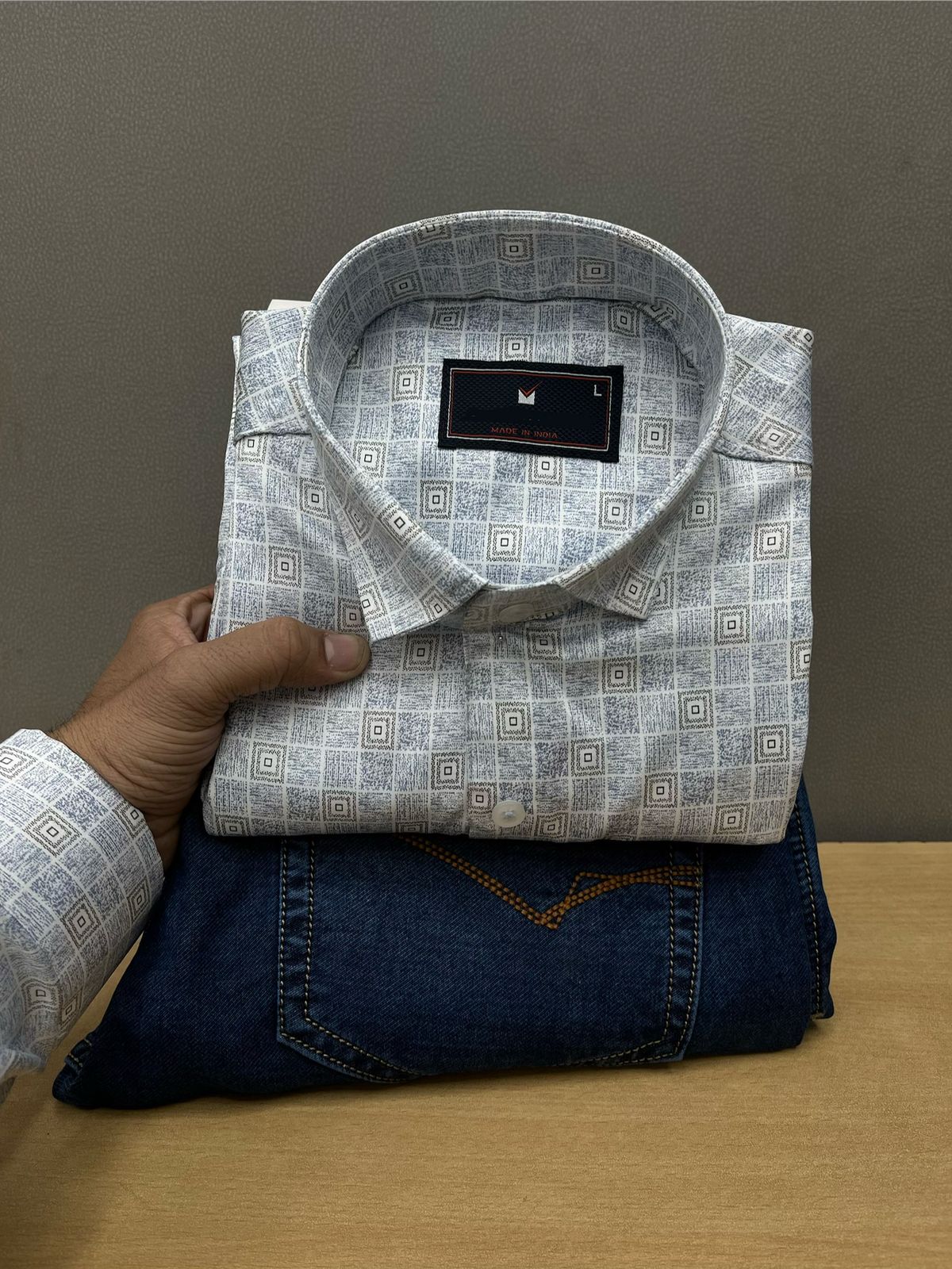 Printed Shirt With Jeans Combo