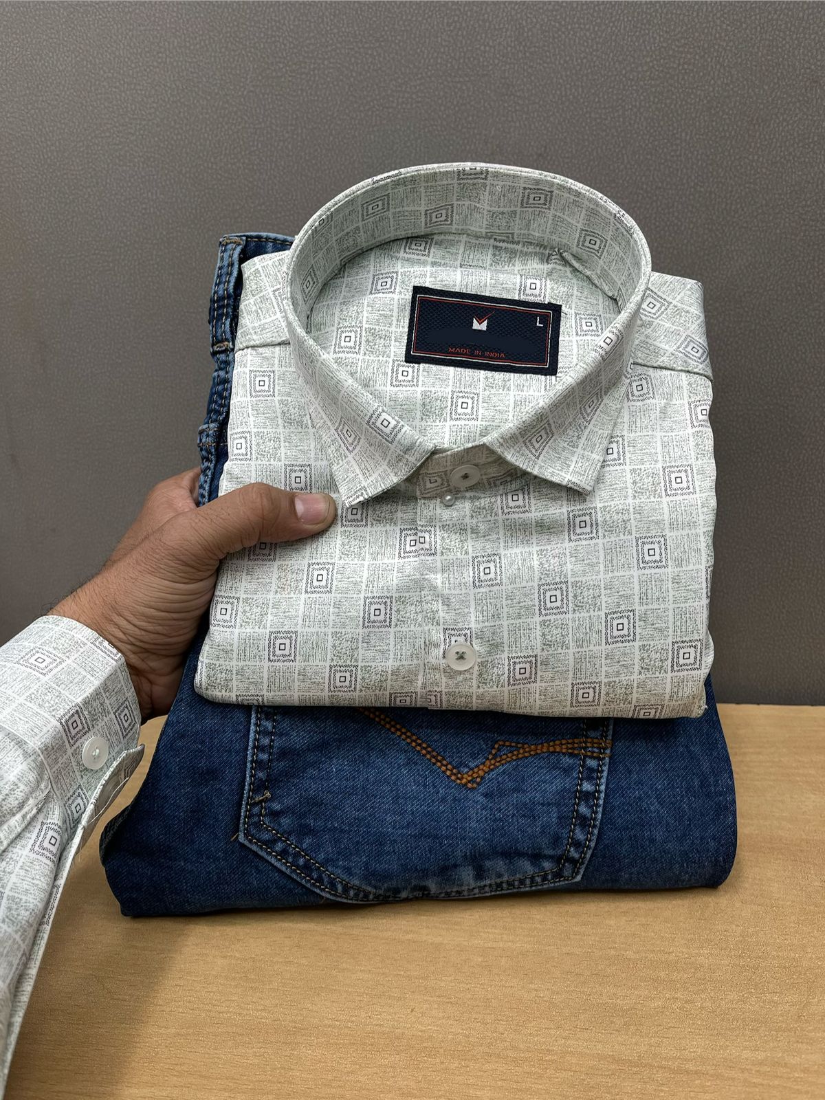 Printed Shirt With Jeans Combo