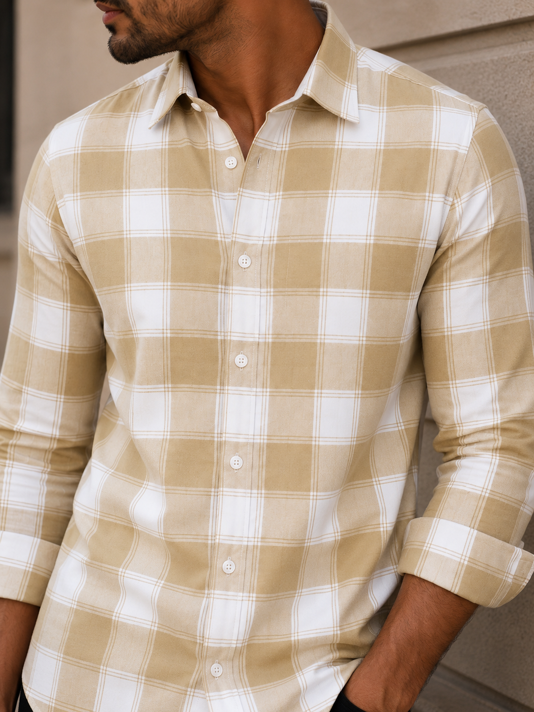 Checks Shirt With Jeans Combo