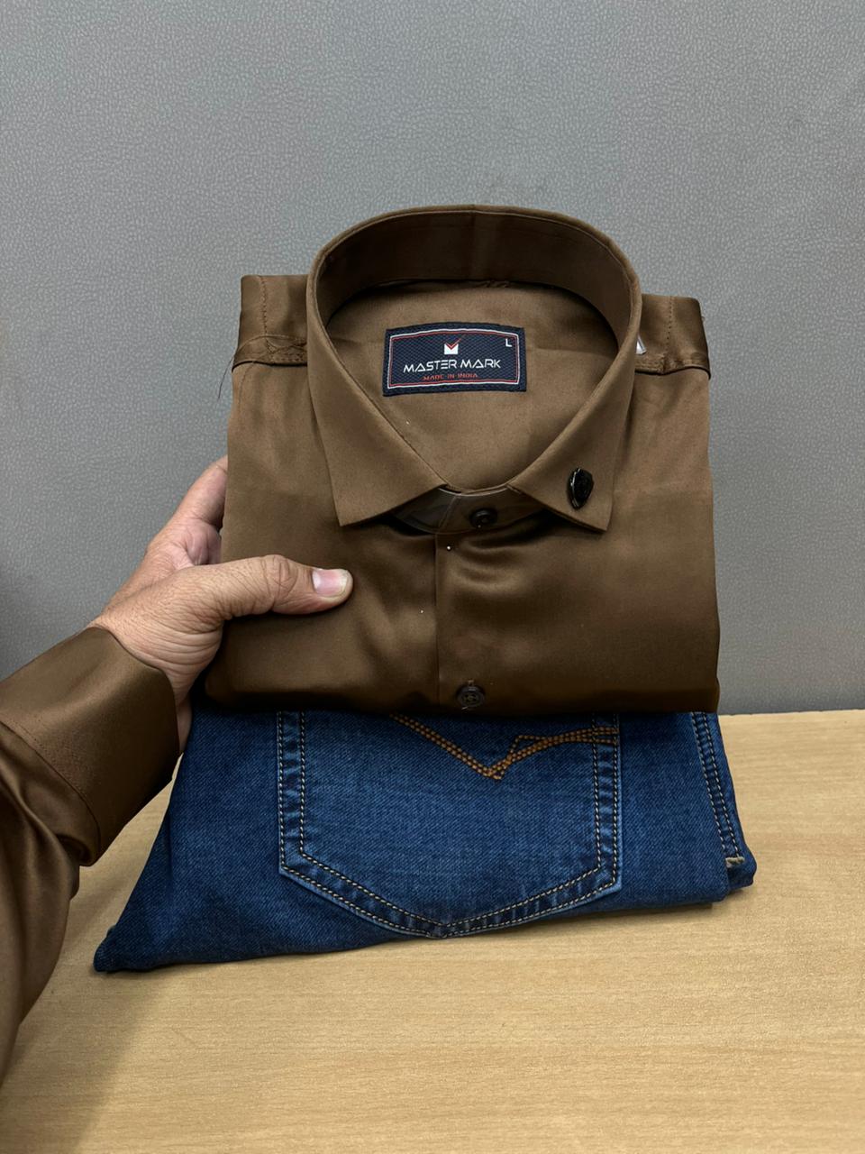 Plain Shirt With Jeans Combo