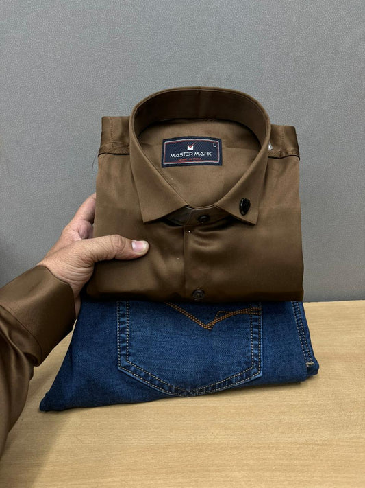 Plain Shirt With Jeans Combo