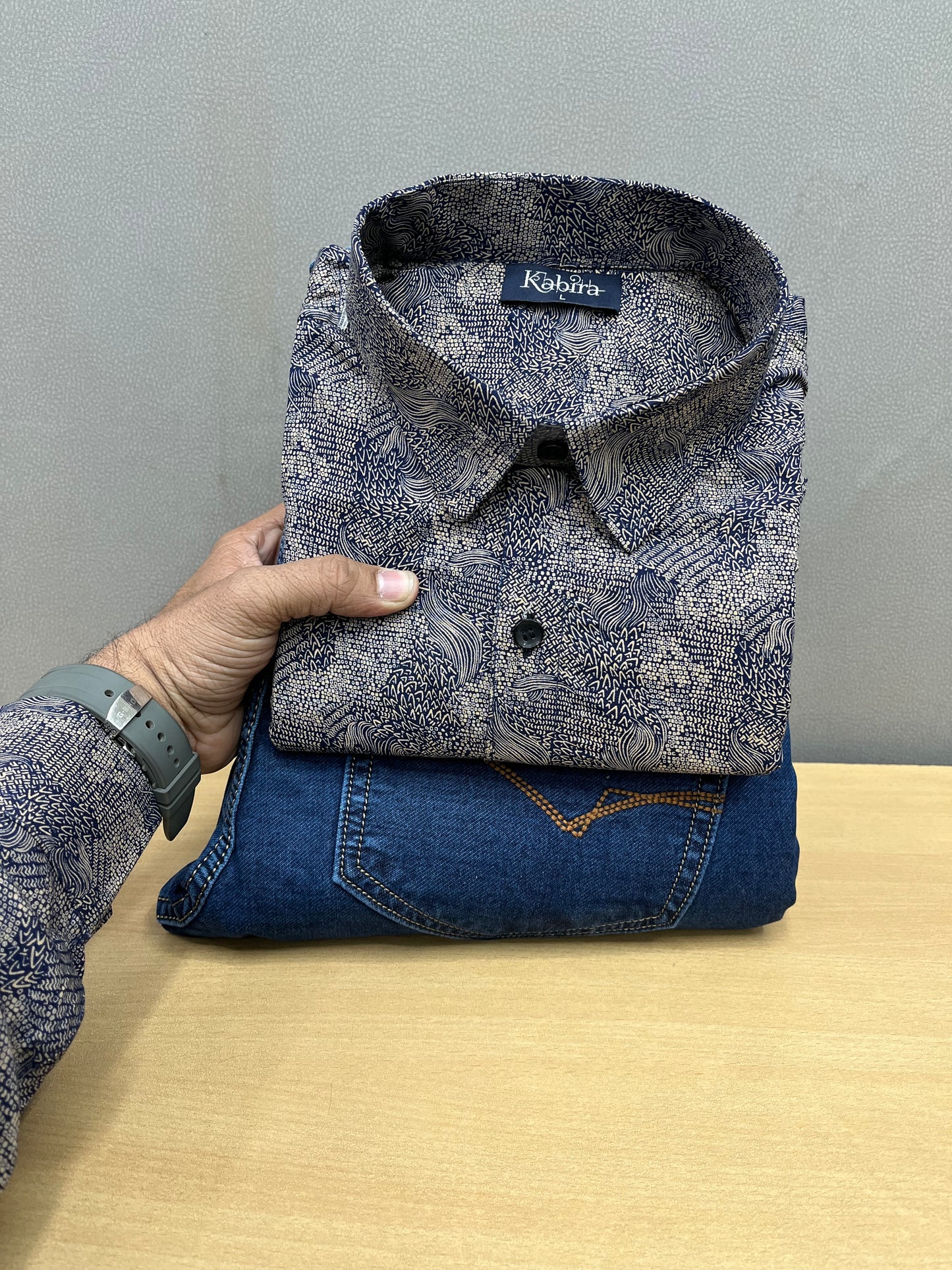 Printed Shirt With Jeans Combo