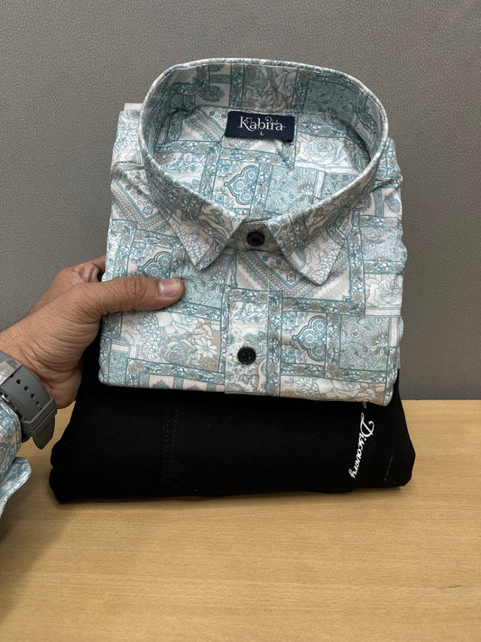 Printed Shirt With Jeans Combo