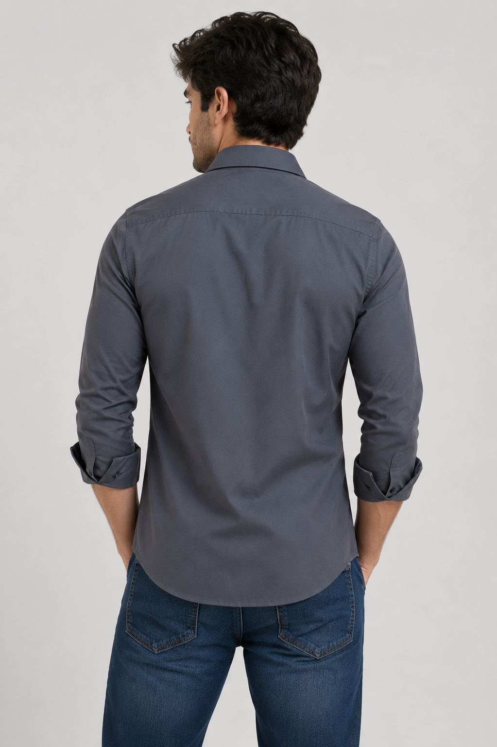 Satin Shirt With Jeans Combo