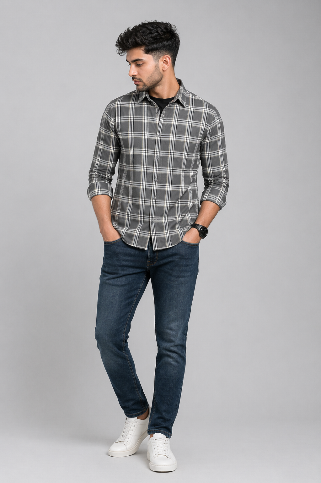 OXFORD CHECKERED SHIRT