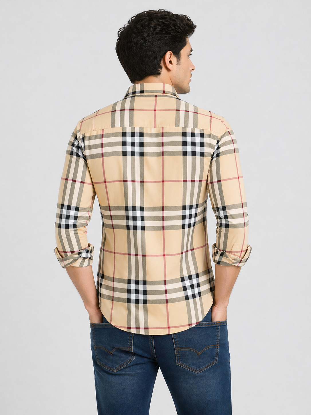Checks Shirt With Jeans Combo