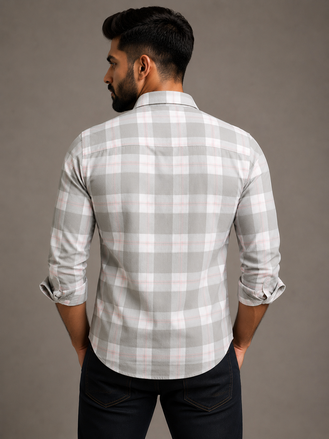 Checks Shirt With Jeans Combo