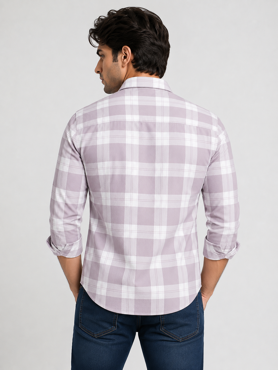 Checks Shirt With Jeans Combo