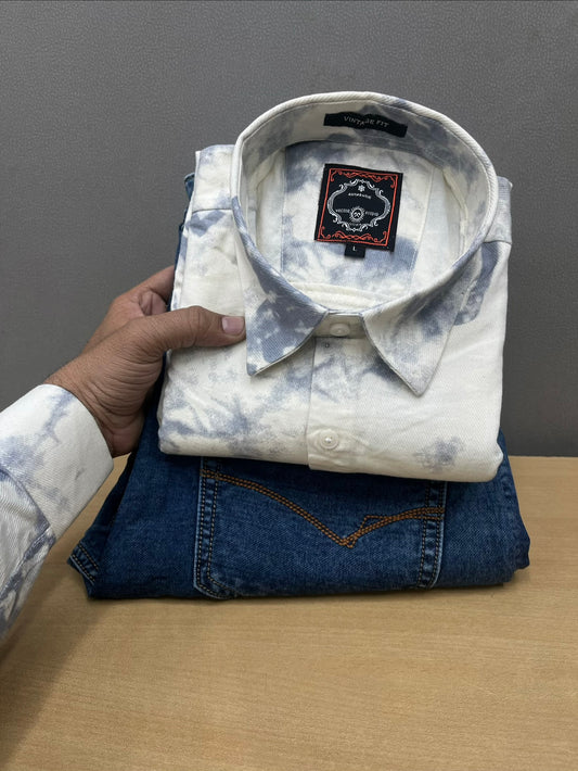 Printed Shirt With Jeans Combo
