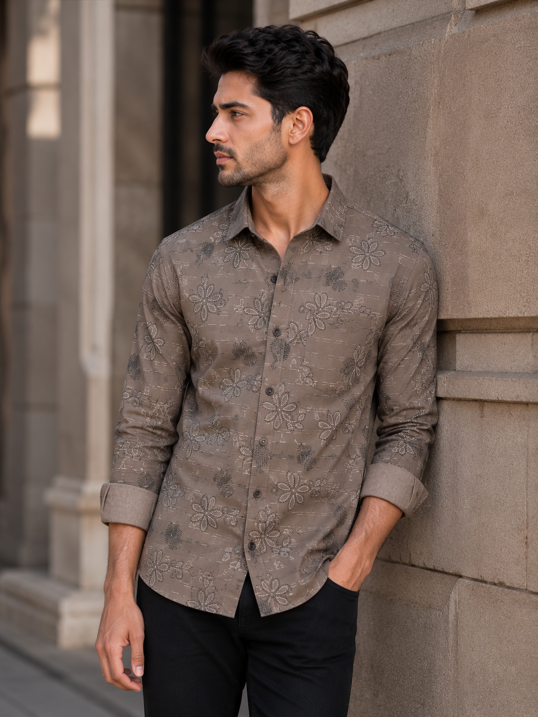 Printed Shirt With Jeans Combo