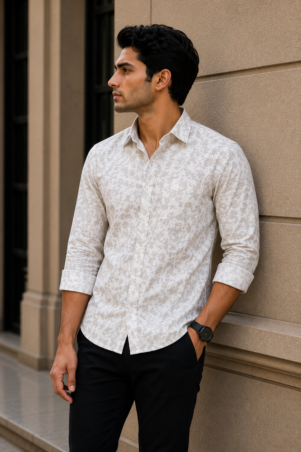 Printed Shirt With Jeans Combo