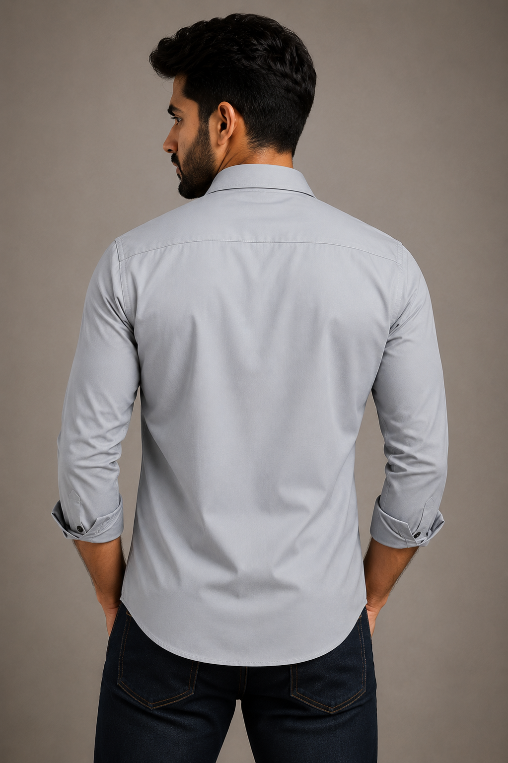 Classic Plain Satin Shirt for Men – Party & Office Wear