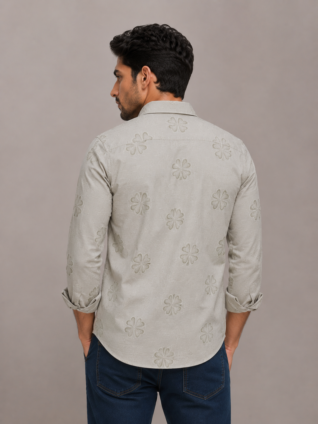 Printed Shirt With Jeans Combo