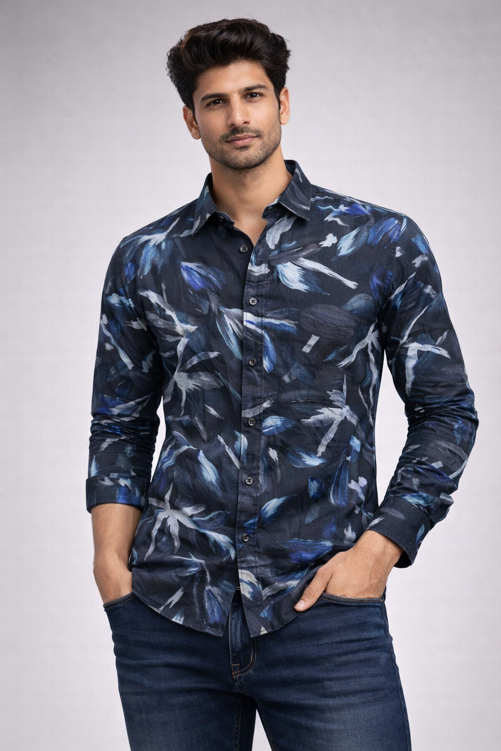 Printed Shirt With Jeans Combo