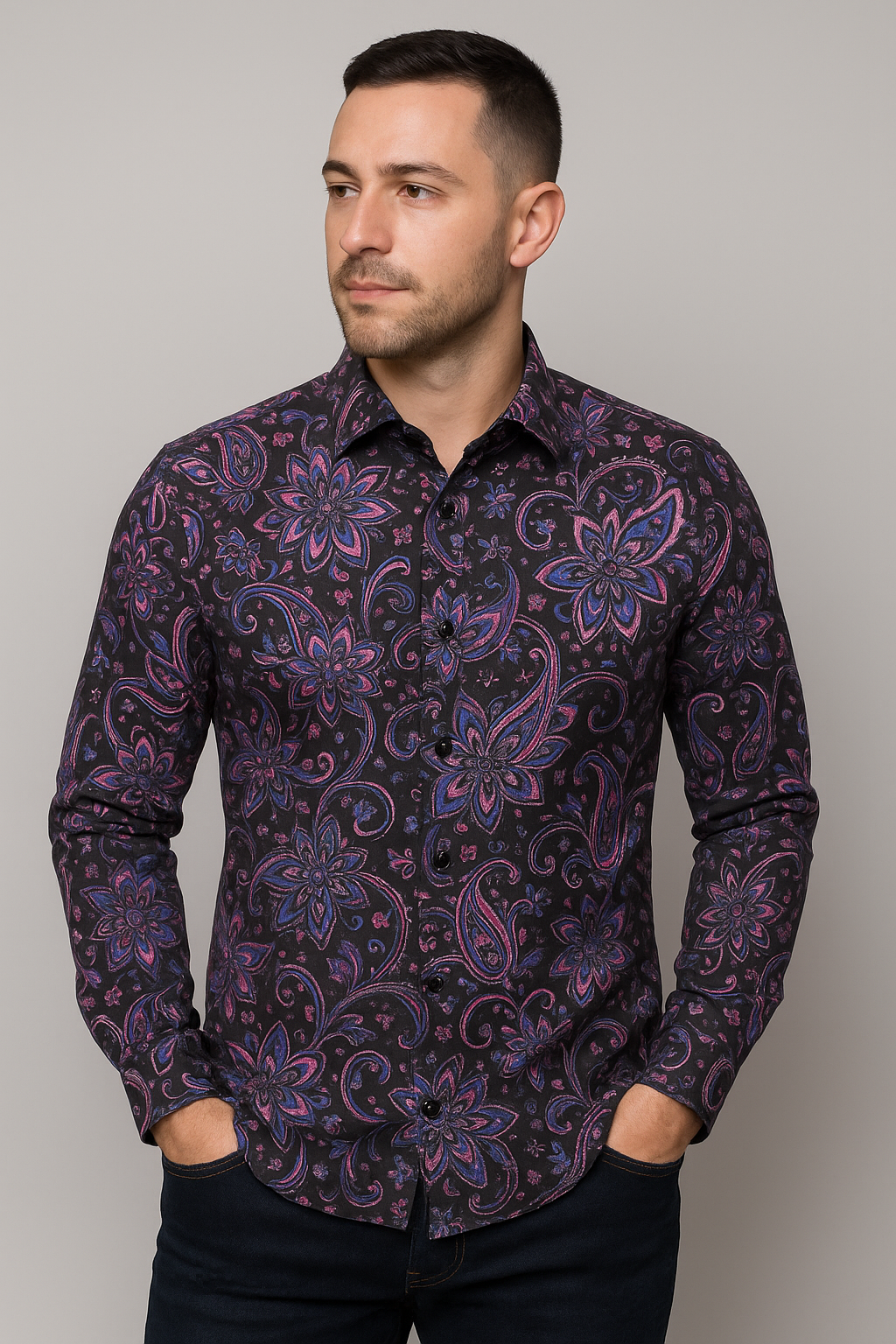 Printed Shirt With Jeans Combo