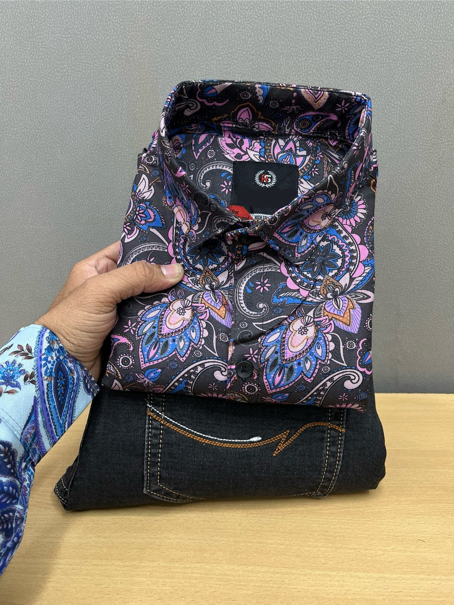 Printed Shirt With Jeans Combo