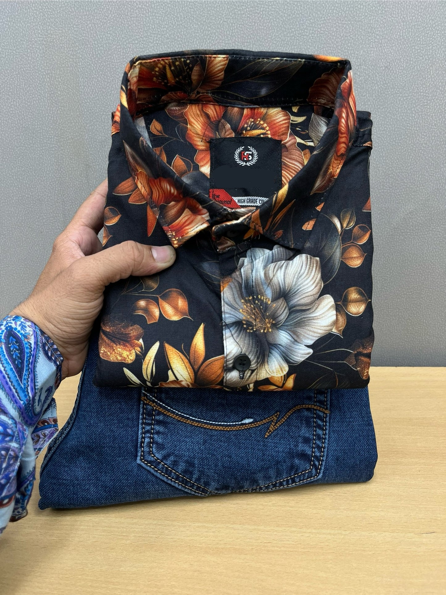 Printed Shirt With Jeans Combo