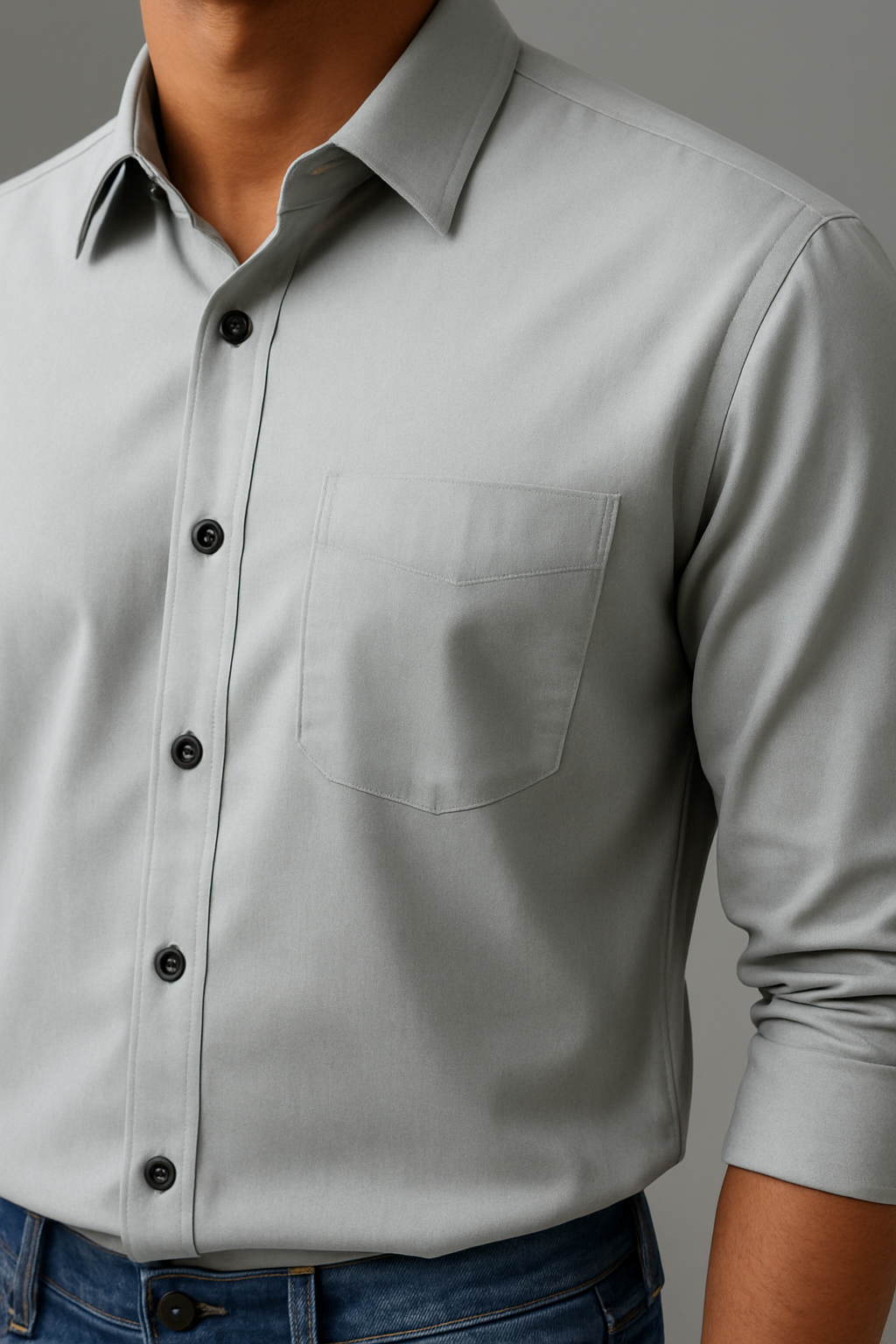 Classic Plain Satin Shirt for Men – Party & Office Wear
