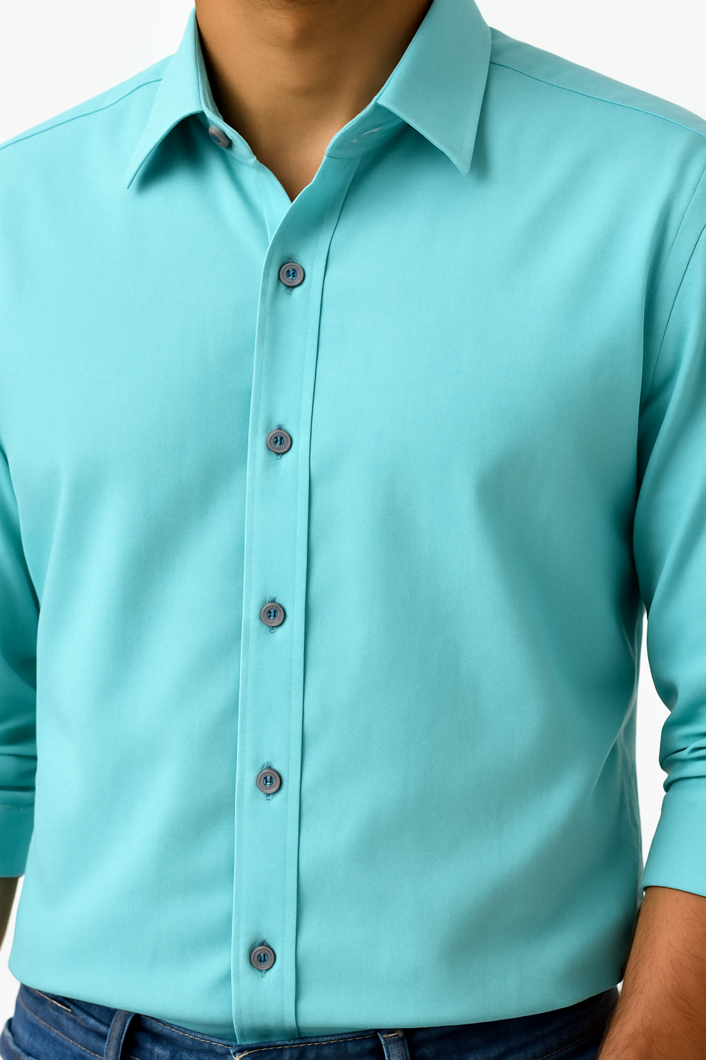 Classic Plain Satin Shirt for Men – Party & Office Wear
