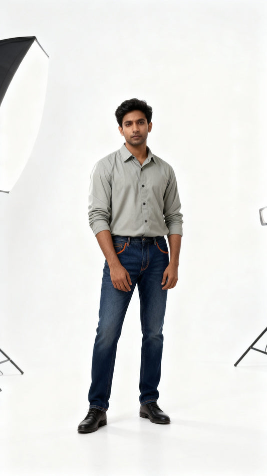 Classic Plain Satin Shirt for Men – Party & Office Wear